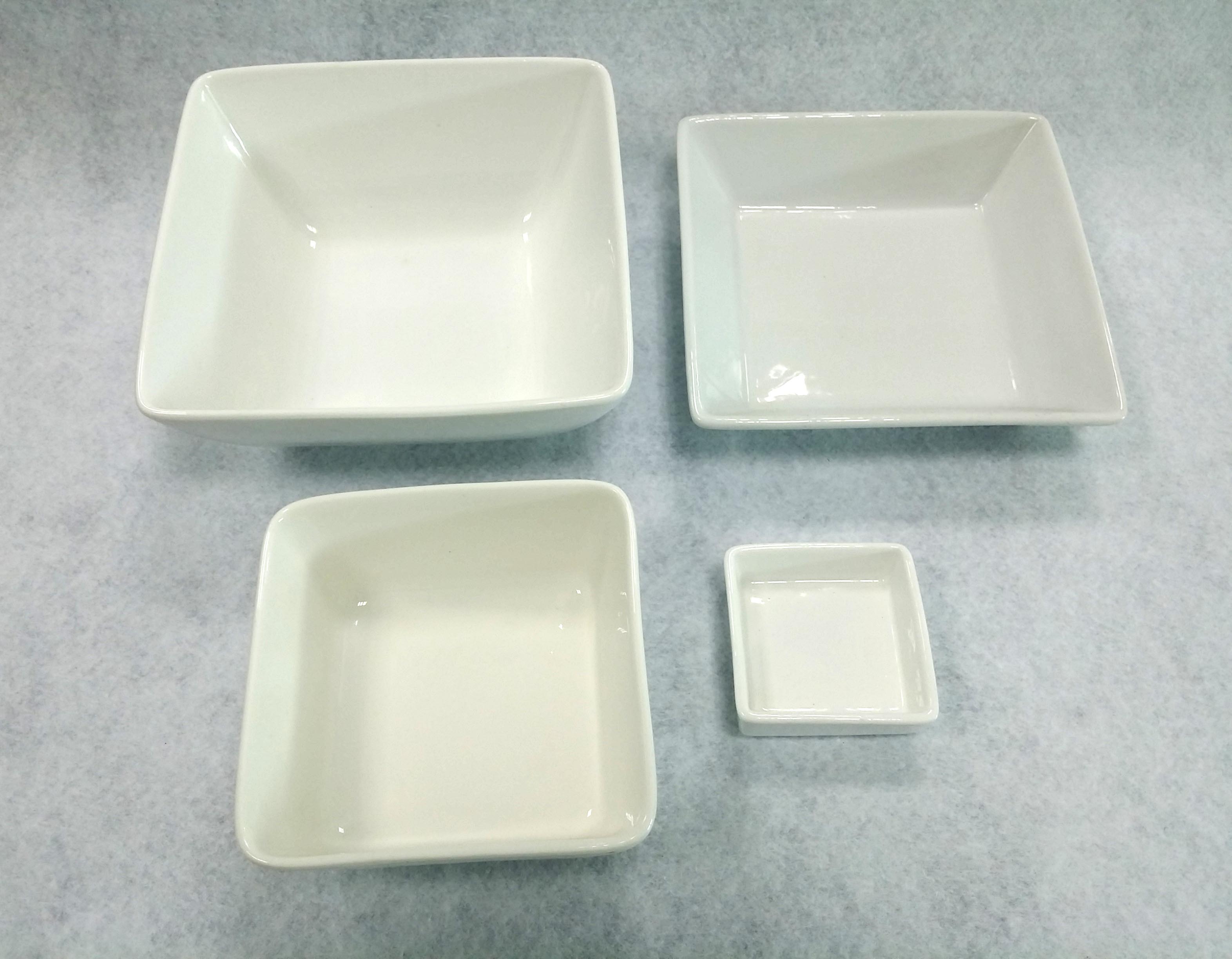 Square  porcelain dishes(4 styles)