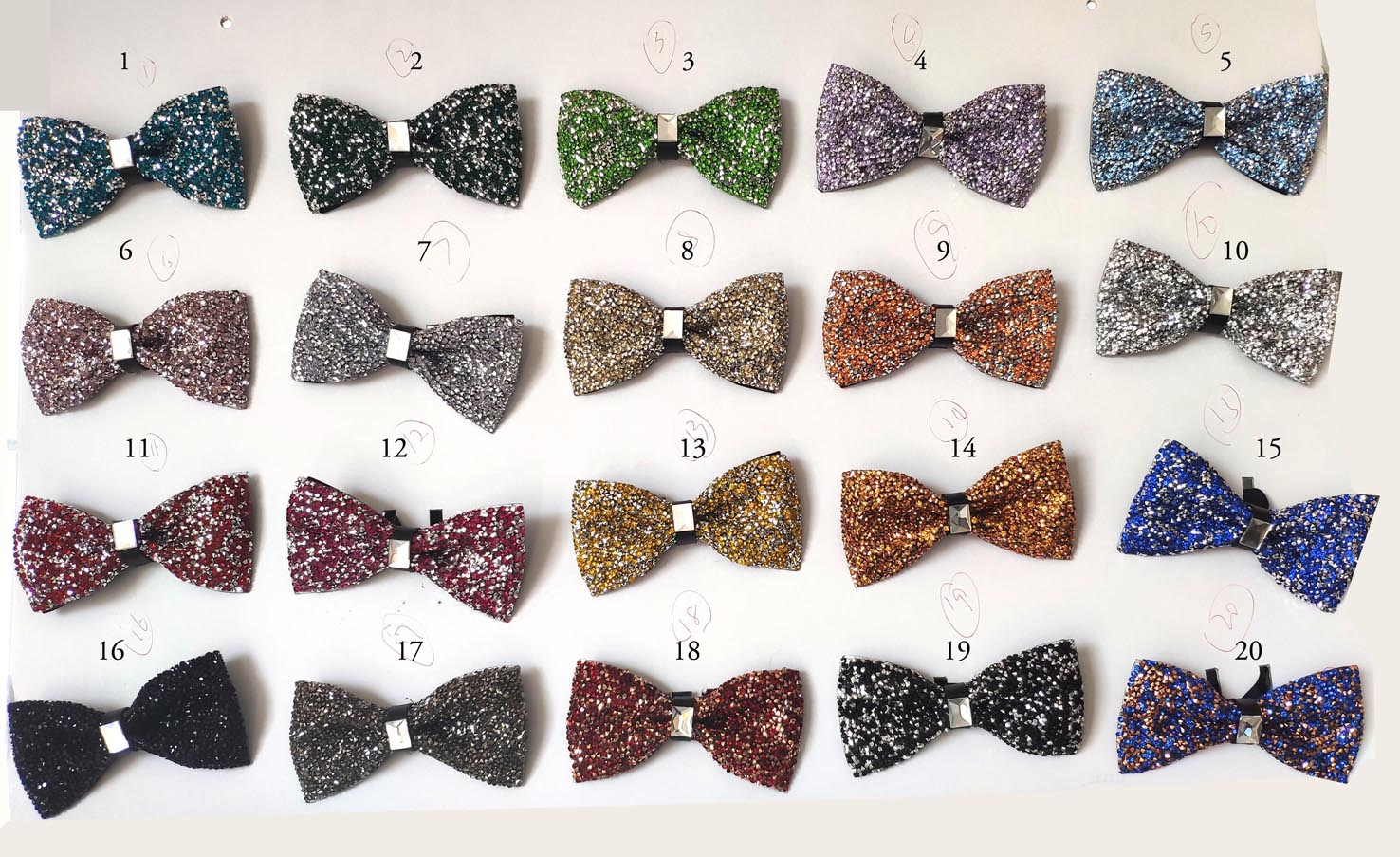 1-20 STONE BOWTIE COLORFUL