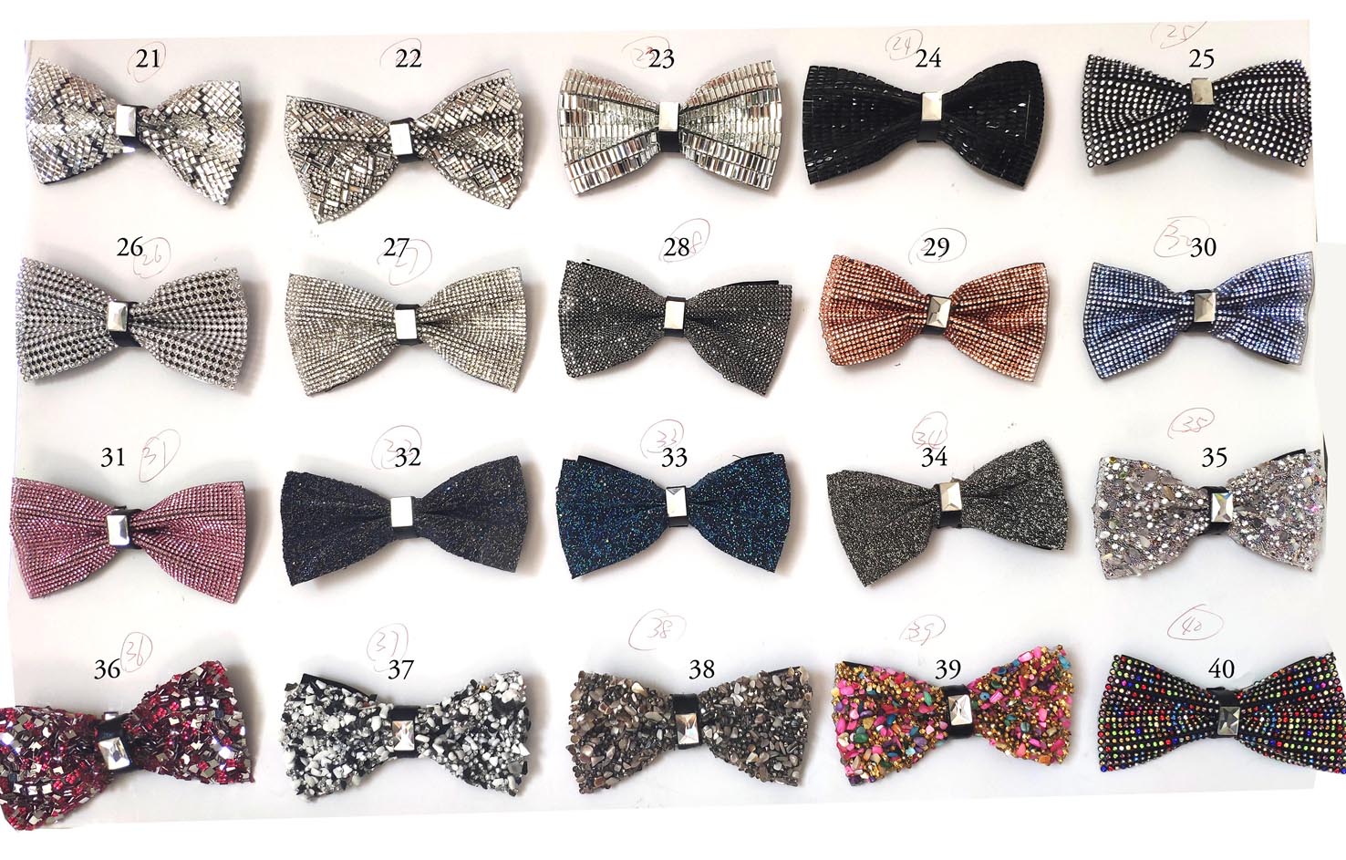 21-40 STONE BOWTIE COLORFUL